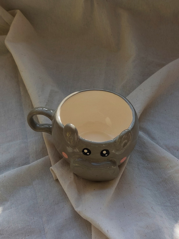 ماگ سرامیکی دست ساز طرح اسب دریایی B390