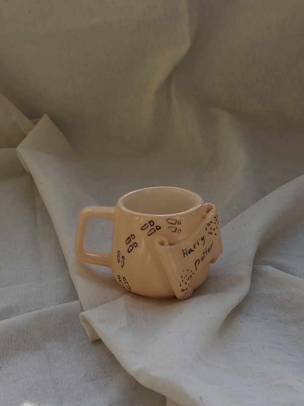 شات سرامیکی دست ساز طرح هری پاتر D396